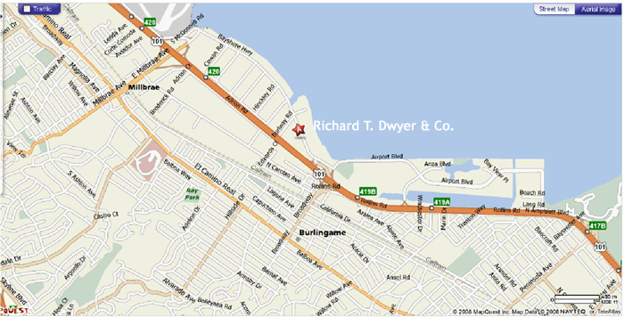 Map of R. T. Dwyer Location